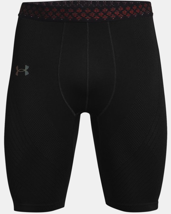 Men's UA RUSH™ Seamless Long Shorts, Black, pdpMainDesktop image number 3